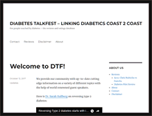 Tablet Screenshot of diabetestalkfest.com